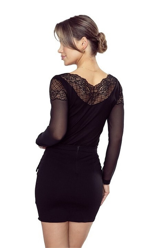 Dámska blúzka Eldar Manami čierna - viskóza, dlhý rukáv, elegantná