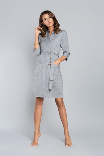 Kalia Dámsky župan s 3/4 rukávmi Italian Fashion - ružový