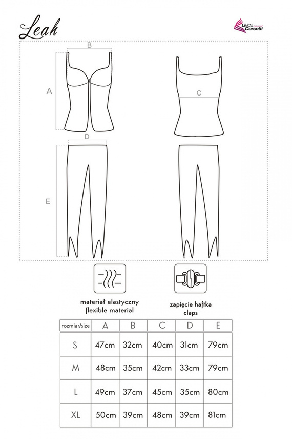 Leah LC 90052 LivCo Corsetti Fashion Dámske pyžamo