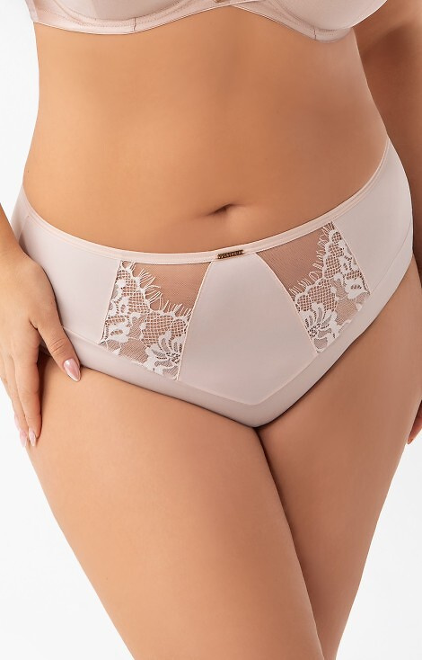Figs K 938 Evia Gorsenia béžová - elegantné nohavičky s výšivkou do súpravy