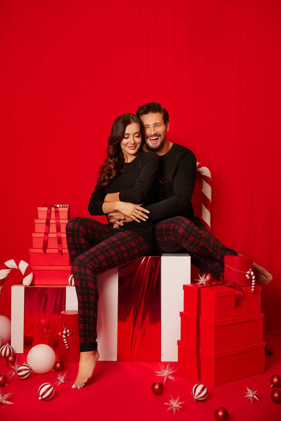 Ordesa Dámske pyžamo s dlhým rukávom a dlhými nohavicami Italian Fashion - čierna/potlač