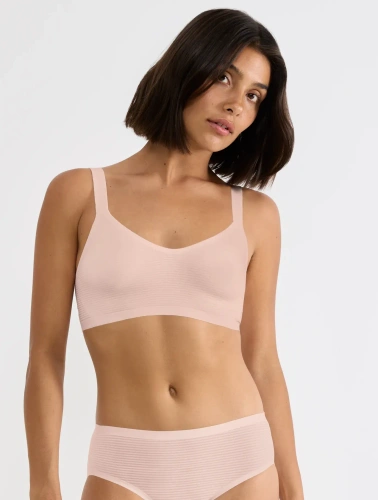 Braletka sloggi ZERO Feel Air bezšvová, ľahká cherry pink