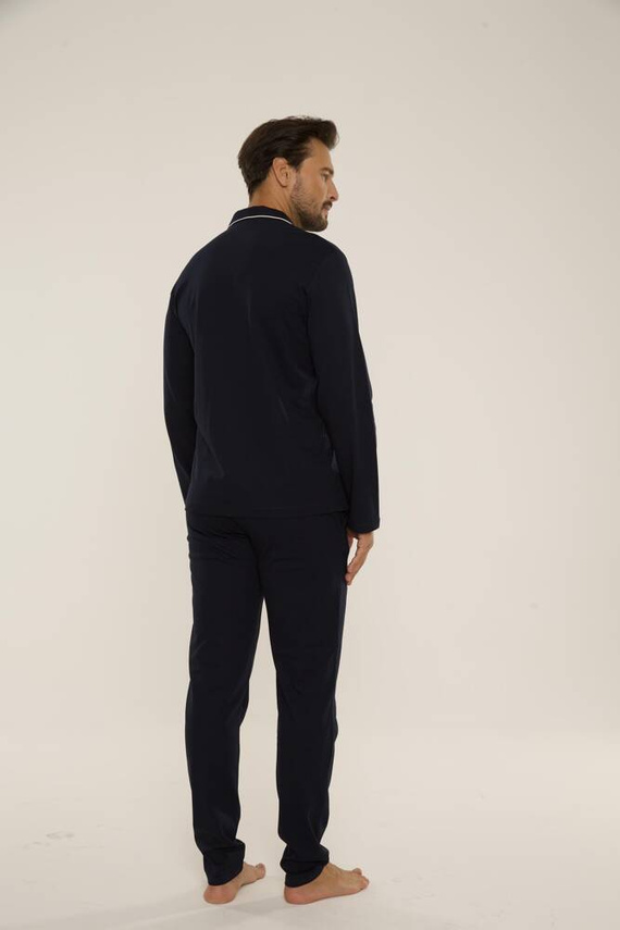 729 Norberto Pánske pyžamo De Lafense - tmavomodré