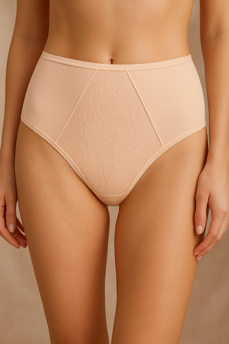VF-435 - dámske čipkované nohavičky s vysokým pásom Vena nude