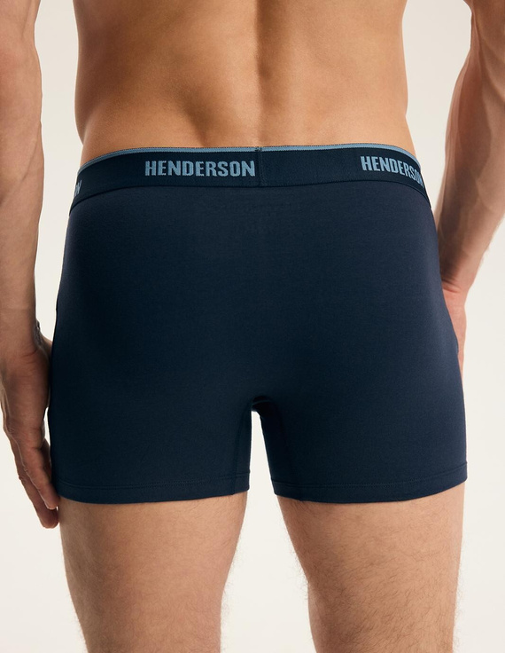 Pánske boxerky Henderson 44515 Brex2 2-pack bavlnené so širokou gumou a logom
