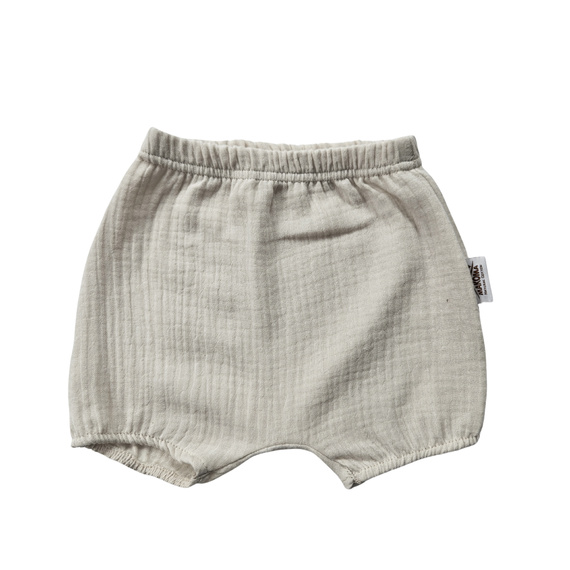 Baby blossoms Just Muslin 40235BE Makoma béžový 100% bavlnený mušelín, na gumičke