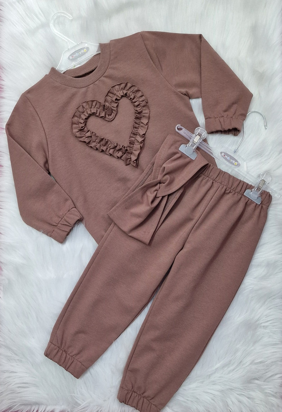 Mia Detská mikina Bambarillo hnedá - bavlna a elastan, mäkký mikinový úplet | Pohodlie a štýl