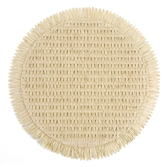 Podložka na stôl Eurofirany elegantná podložka pod taniere glamour Joan beige