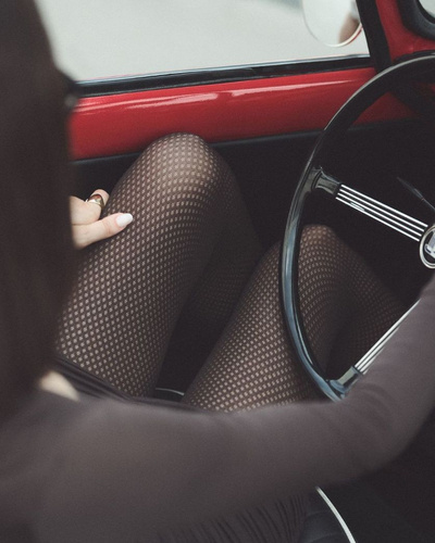 1236 Galia Pančuchy 80 den Gabriella chocco - vzorované, zamatové, 3D technológia