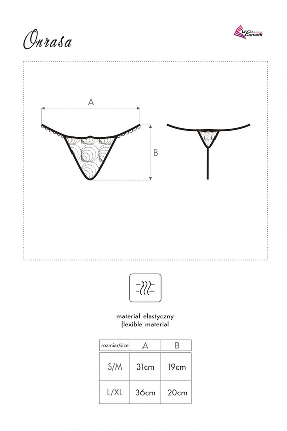 Onrasa LC 90517 Dámske tangá LivCo Corsetti Fashion