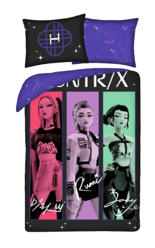 Halantex Bavlnené obliečky K-POP Demon Hunters 06 140x200 70x90 100% bavlna
