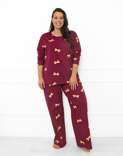 Kwadro Dámske pyžamo Italian Fashion - bavlna, dlhý rukáv a nohavice