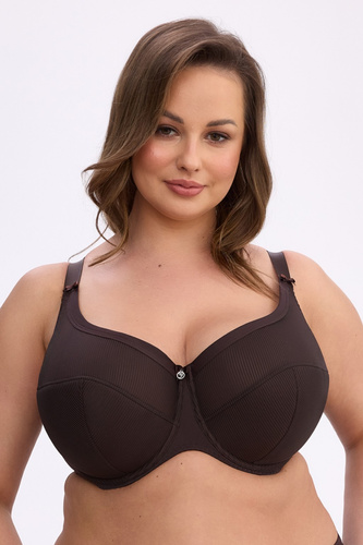 Podprsenka semi soft Gaia BS1058 Sonia hnedá – stabilná opora