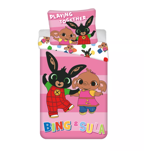 Obliečky Zajačik Bing a Sula 140x200 Jerry Fabrics bavlna