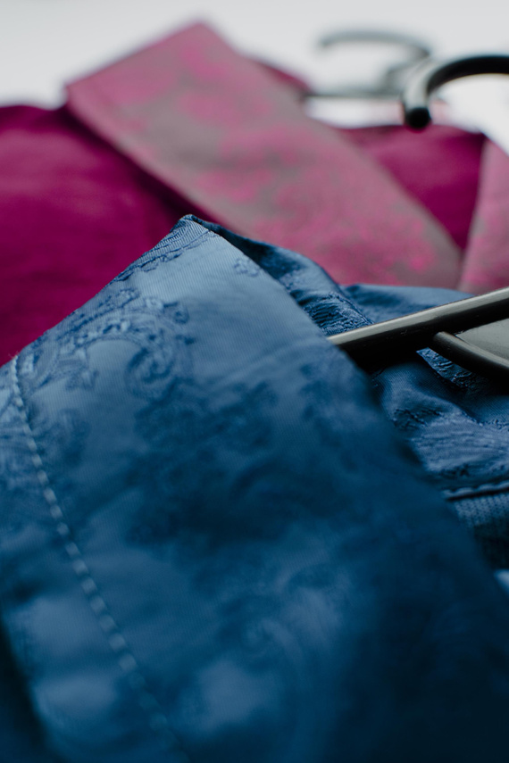 866 Noble Pánsky velúrový župan De Lafense - krátky, elegantný, bavlna - denim