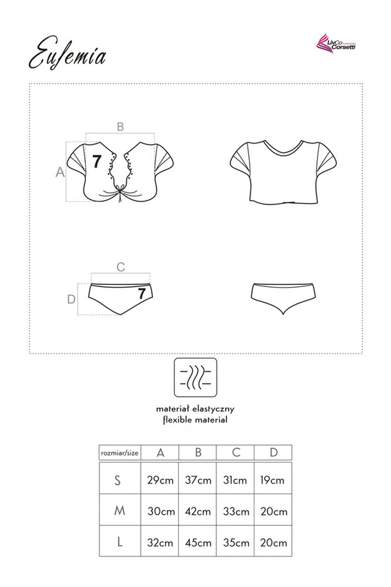 Eufemia LC 90054 LivCo Corsetti Módny kostým