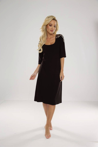 616 Nočná košeľa Ramona Forex - čierna