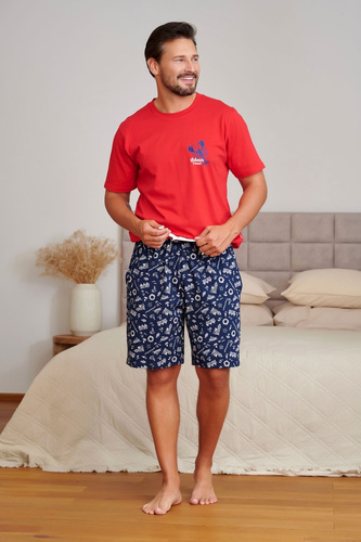 Pánska pyžama Doctor Nap 7553 Sunny Coast bavlnená krátke nohavice