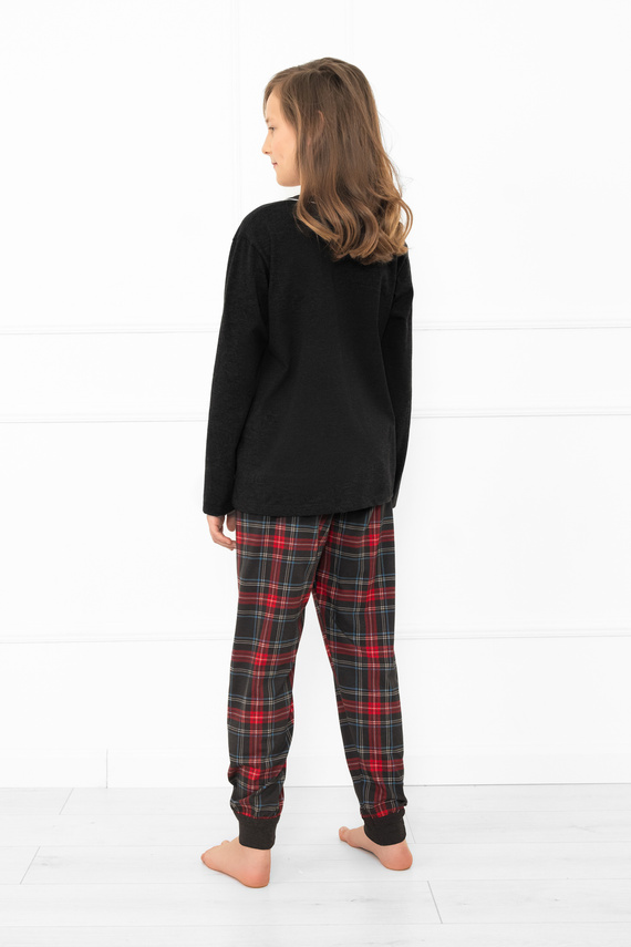 Rusoli detské pyžamo Italian Fashion dark melange - bavlna, dlhé, vianočný vzor