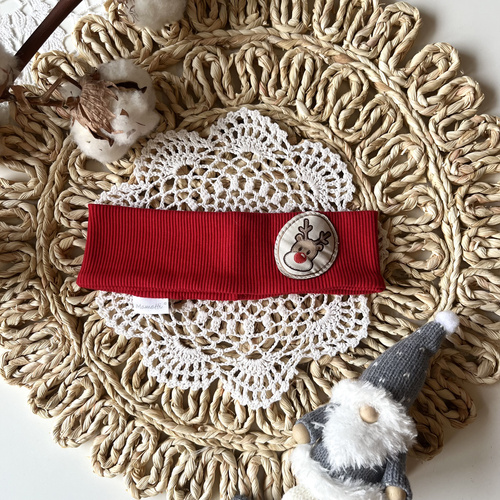 Mamatti Dievčenská páska na ruku OK05 Merry Christmas - červená, Vianoce