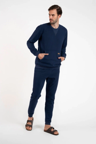 Fox Pánska tepláková súprava Italian Fashion - námornícka modrá