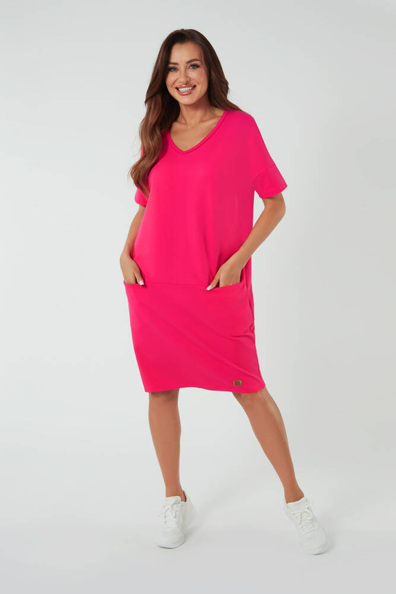 Stella dámska tunika s krátkym rukávom Italian Fashion - fuchsiová
