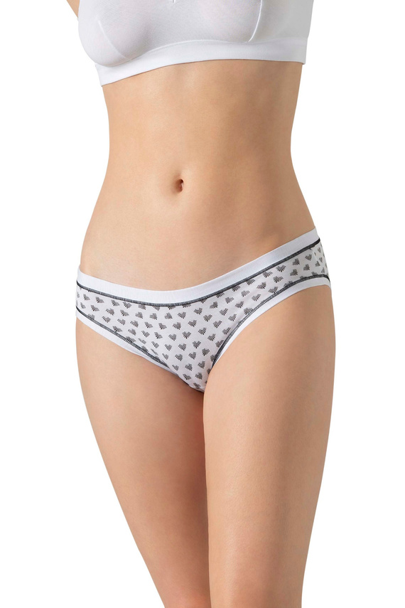 3362 MINI-2H100 3-pack bavlnené dámske nohavičky Cotonella, mini strih