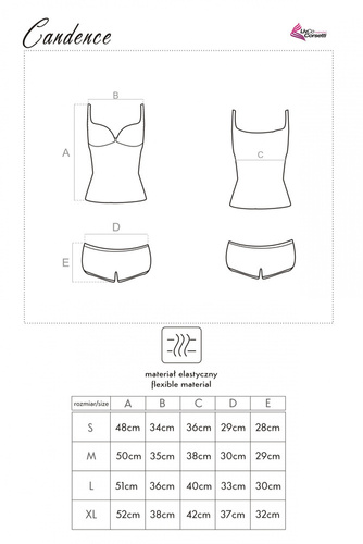 Candence LC 90039 Dámske pyžamo LivCo Corsetti Fashion