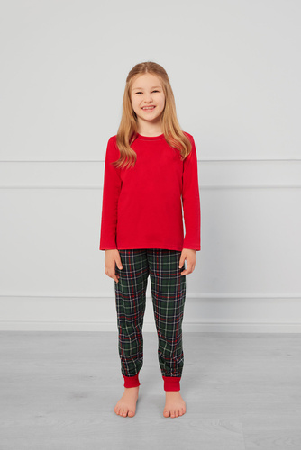 Fogo Detské pyžamo Italian Fashion - červené/potlač