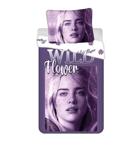 Obliečky Billie Eilish 140x200 bavlna Jerry Fabrics na zips