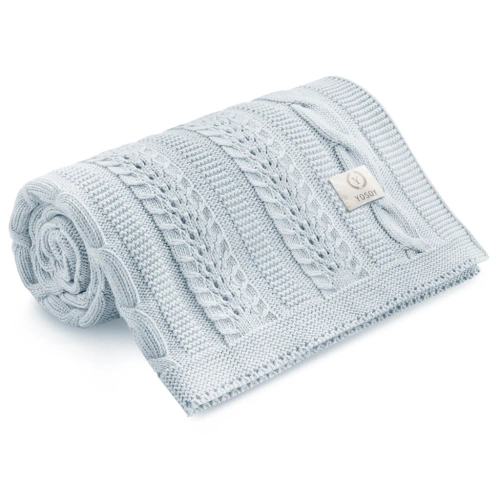 Snová bambusová deka Yosoy modrá - mäkká, priedušná, bezpečná pre dieťa