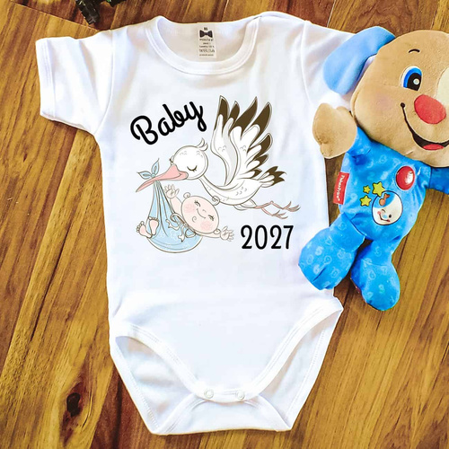 SKU: N053-1 Body pre bábätká BABY 2027 born in, Moocha, 100 % bavlna