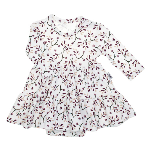 217159 Alisa Nicol šaty - bavlnené, dlhý rukáv, kvetinový vzor