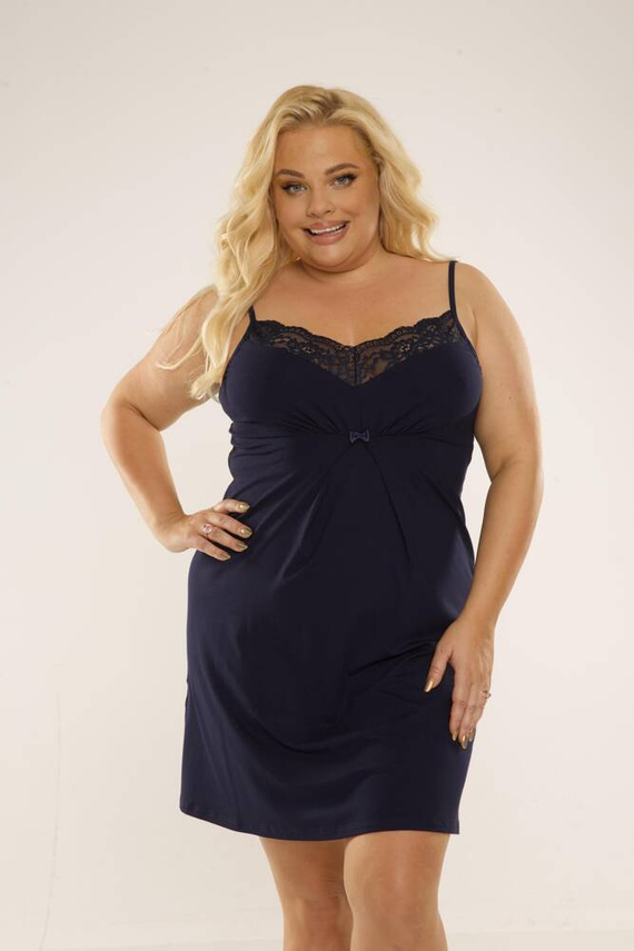 995 Nočná košeľa Chantal - tmavomodrá