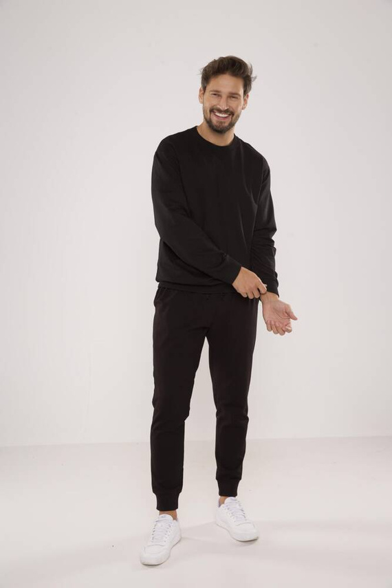 728 Pánska mikina Just Forex - čierna