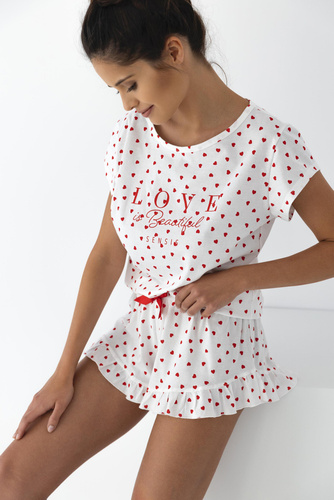 Dámske pyžamo Justine Sensis - krémové