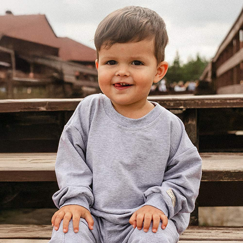 Detské tričko s dlhým rukávom Eevi Simply Comfy 100% bavlna