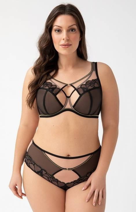 K 758 Saanvi Soft Bras Gorsenia - čierna
