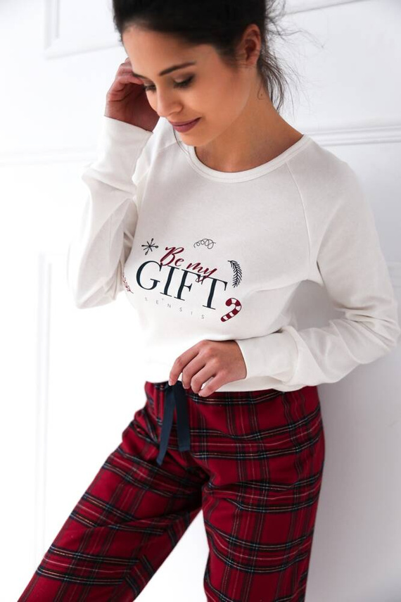 Maribel Interlock dámske pyžamo Sensis - krémové