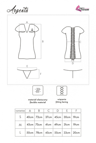 Argenta LC 90069 LivCo Corsetti Módny kostým