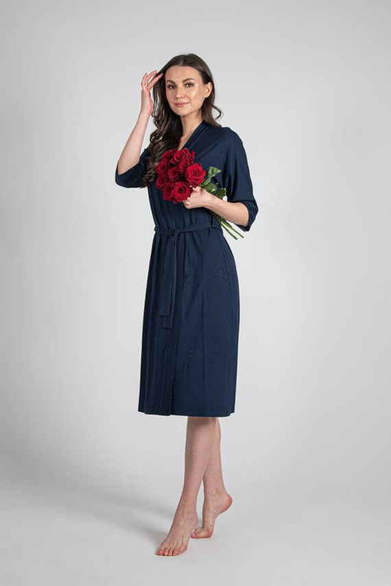 942 Visa Dlhý župan De Lafense - tmavomodrý