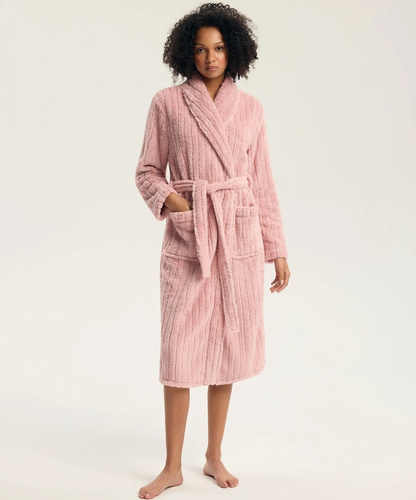 Henderson Greta 45408 Dámsky župan Dusty Rose mäkký s leskom
