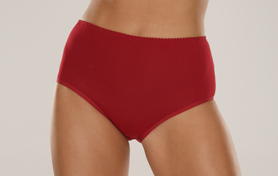 018 Sara Vysoké nohavičky De lafense - bordová