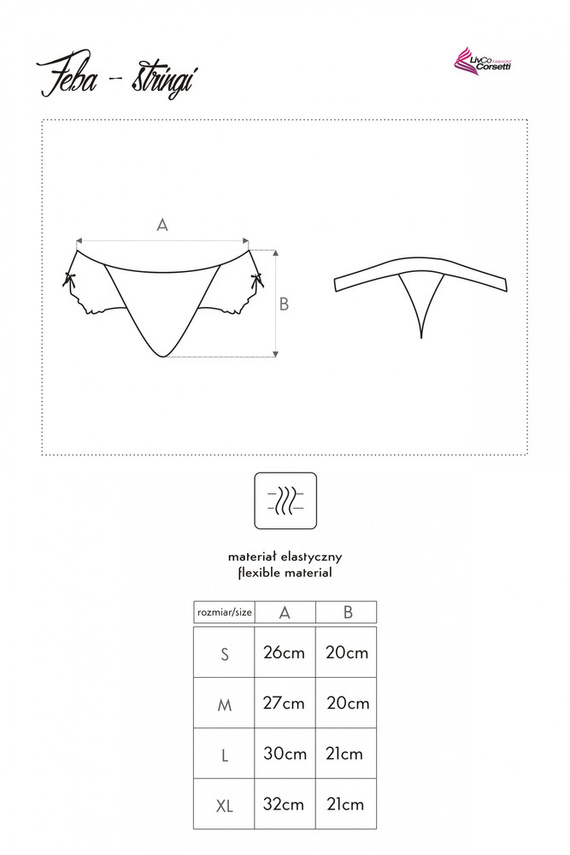 Feba Dámske tangá LivCo Corsetti Fashion