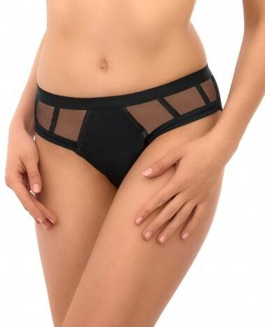 2520 Veľké dámske nohavičky Lupoline - čierne