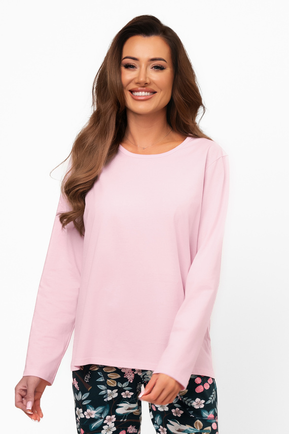 Dámske bavlnené pyžamo Marisal - dlhý rukáv, dlhé nohavice Italian Fashion