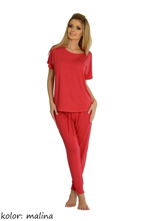 524 Paula Dámske pyžamo De Lafense - malinové