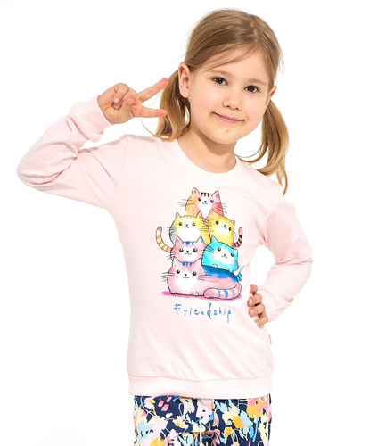 Detská pyžama Cornette Kids Girl 594/210 Friendship 100 % bavlna