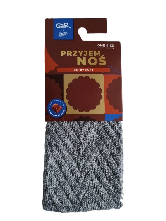 Gamaše Gatta Wedel Soft art.01 - teplé žakárové gamaše na zimu, sivé