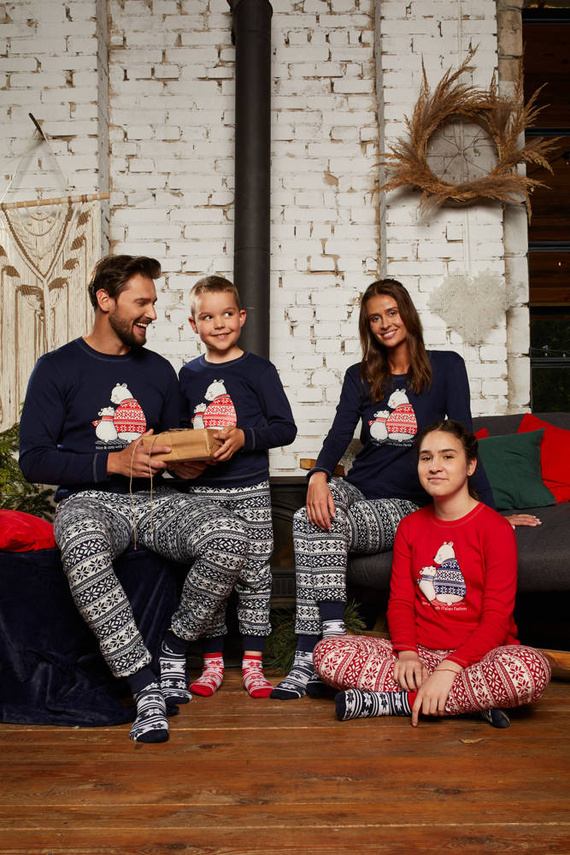 Arktyka Pánske pyžamo Italian Fashion - námornícka modrá